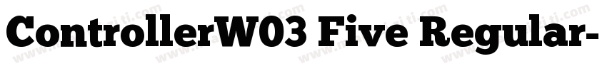 ControllerW03 Five Regular字体转换